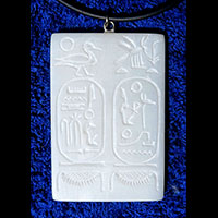 Pendentif Cartouche Du Pharaon Ramss II En Pierre Statite - 42 Ko