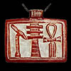 Collier Pendentif Amulette Des 3 Symboles  Ouas, Djed Et Ankh