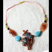 Pendentif Lotus Et L'oiseau