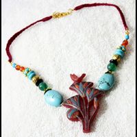 Pendentif Lotus Et L'oiseau