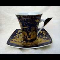 Service De 6 Tasses  Caf Avec Assiettes