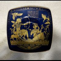 Service De 6 Tasses  Caf Avec Assiettes Pharaoniques - 27 Ko